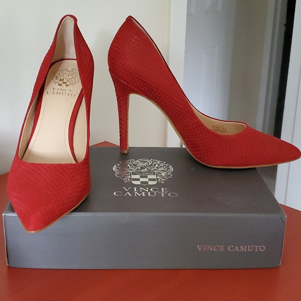 Red Vince Camuto pumps